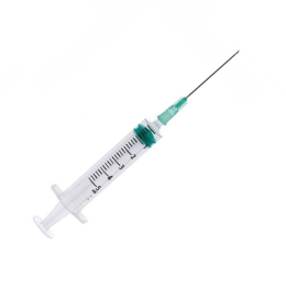 Seringue 3 pièces avec aiguille 5ml par boîte de 100