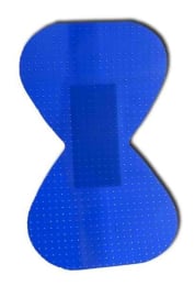 Pansement bleu détectable bout de doigt 7,5 x 4,6 cm
