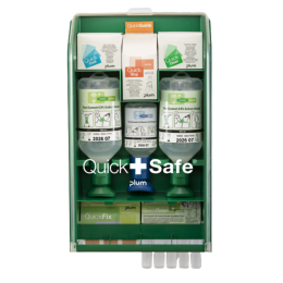 Station murale complète de lavage oculaire QuickSafe Plum