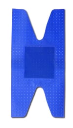 Pansement bleu détectable articulation 7,5 x 3,8 cm