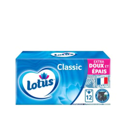 Paquet de mouchoirs Lotus par 12