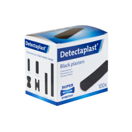 Pansements noirs 19 x 72 mm boîte de 100 Detectaplast ®